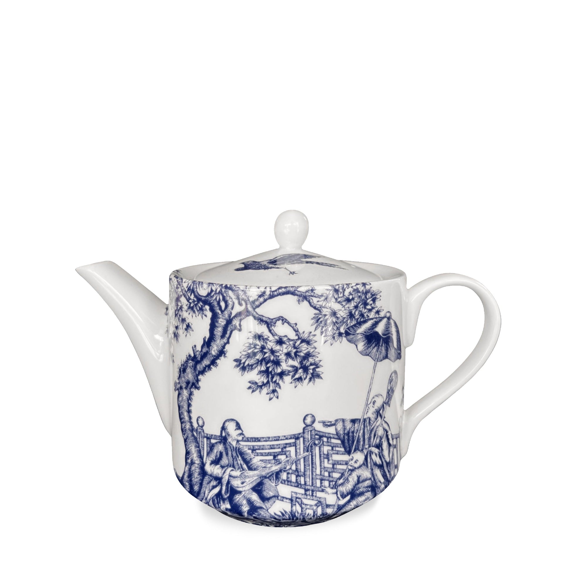 Chinoiserie Toile Petite Teapot