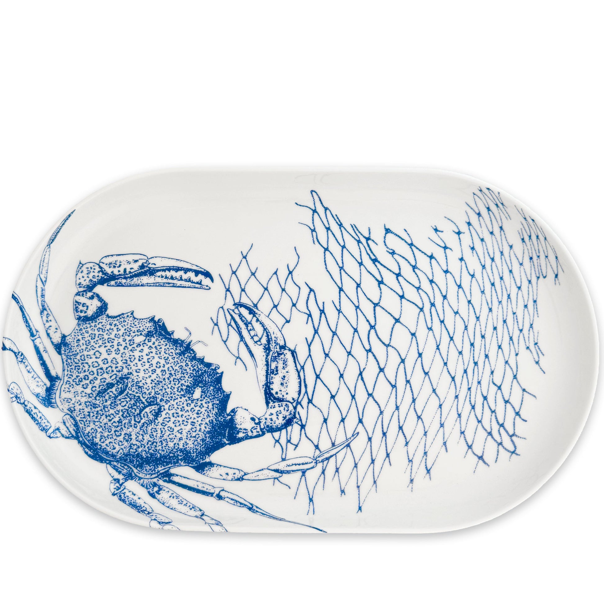 Crab Large Coupe Oval Platter