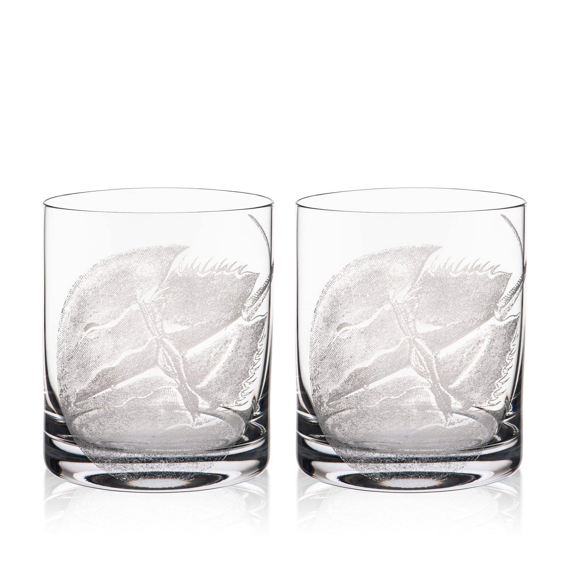 Horseshoe Crab Rocks Glasses, Set of 2