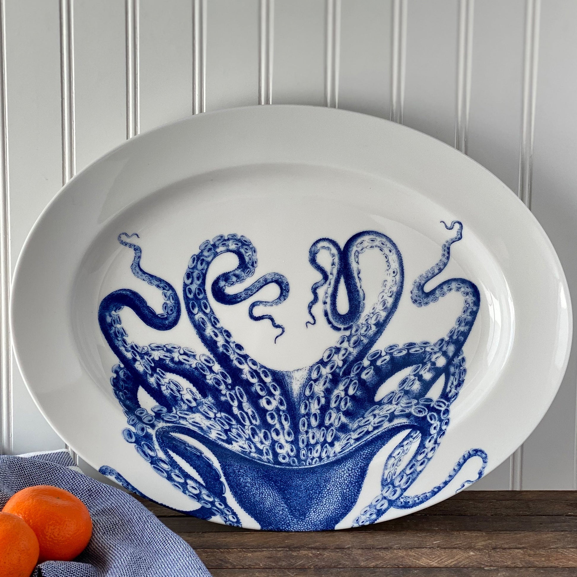 Lucy Rimmed Oval Platter