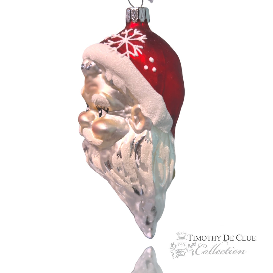 Jolly Santa Face Made in Germany- Timothy De Clue Exclusive Christmas Ornament