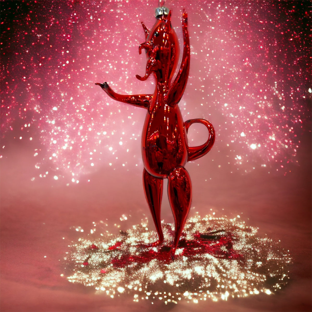 Free Blown “KRAMPUS”  5.5 in - Antik Baubles Christmas Ornament