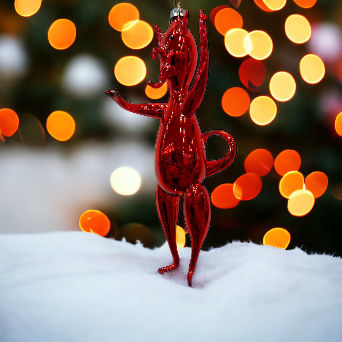 Free Blown “KRAMPUS”  5.5 in - Antik Baubles Christmas Ornament