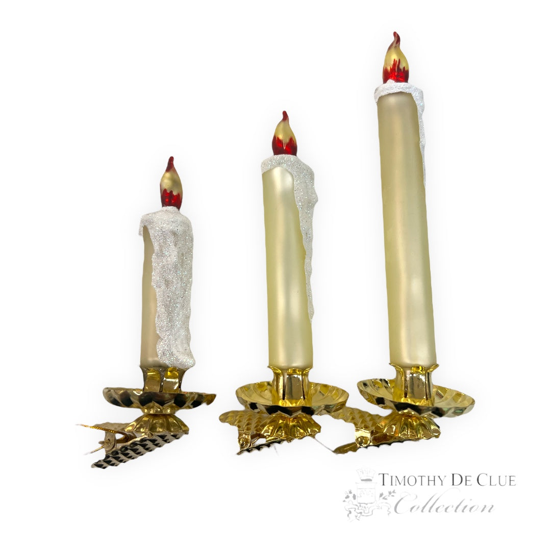 Clip Candles Set 3- Christmas Ornament Decoration