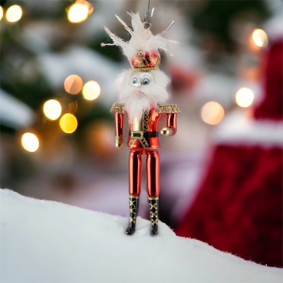 De Carlini Tin Soldier Red Uniform Hand Made in Italy - Christmas Ornament Timothy De Clue Collection