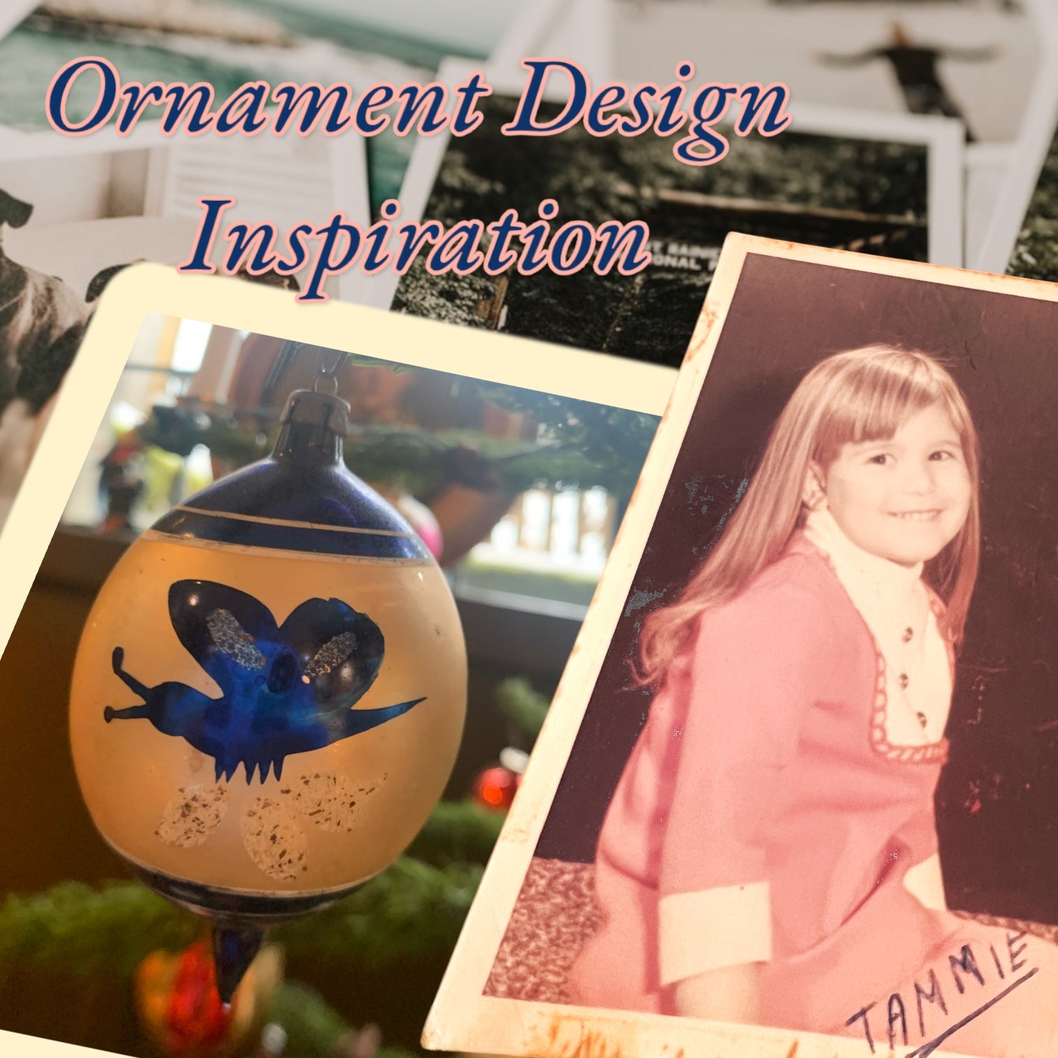 Tammie's Flight 3.25 in Drop- Antik Baubles Exclusive Christmas Ornament Designed by Timothy De Clue Exclusively made for Antik Baubles