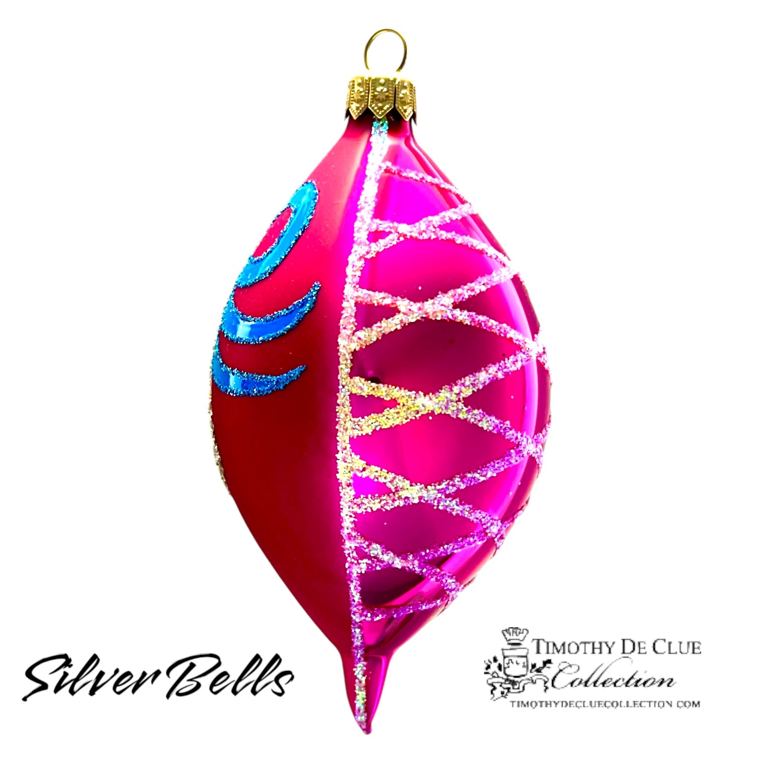 Silver Bells 🎶 - Hand Blown Glass Christmas Ornament | Made in Poland