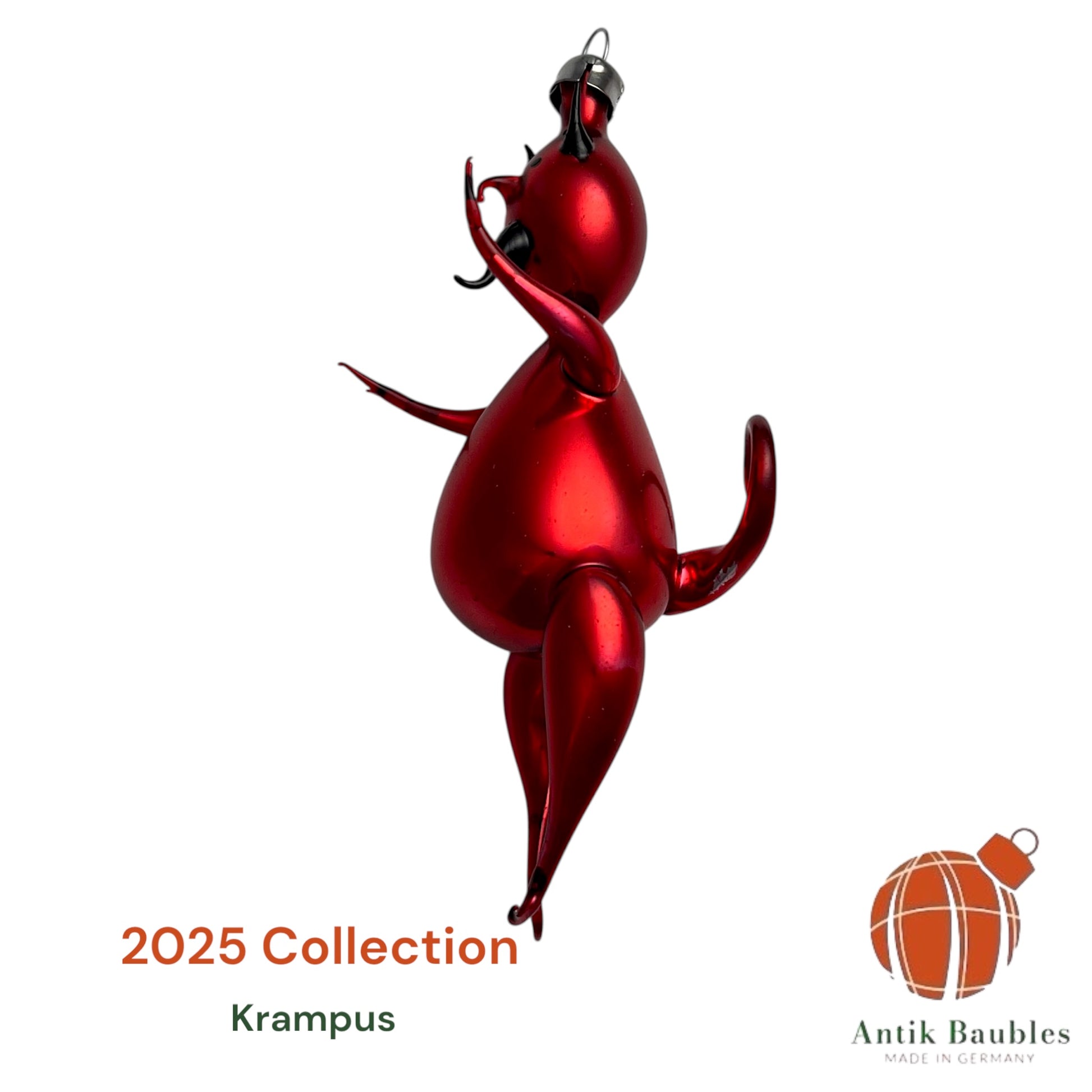 Free Blown “KRAMPUS”  5.5 in - Antik Baubles Christmas Ornament