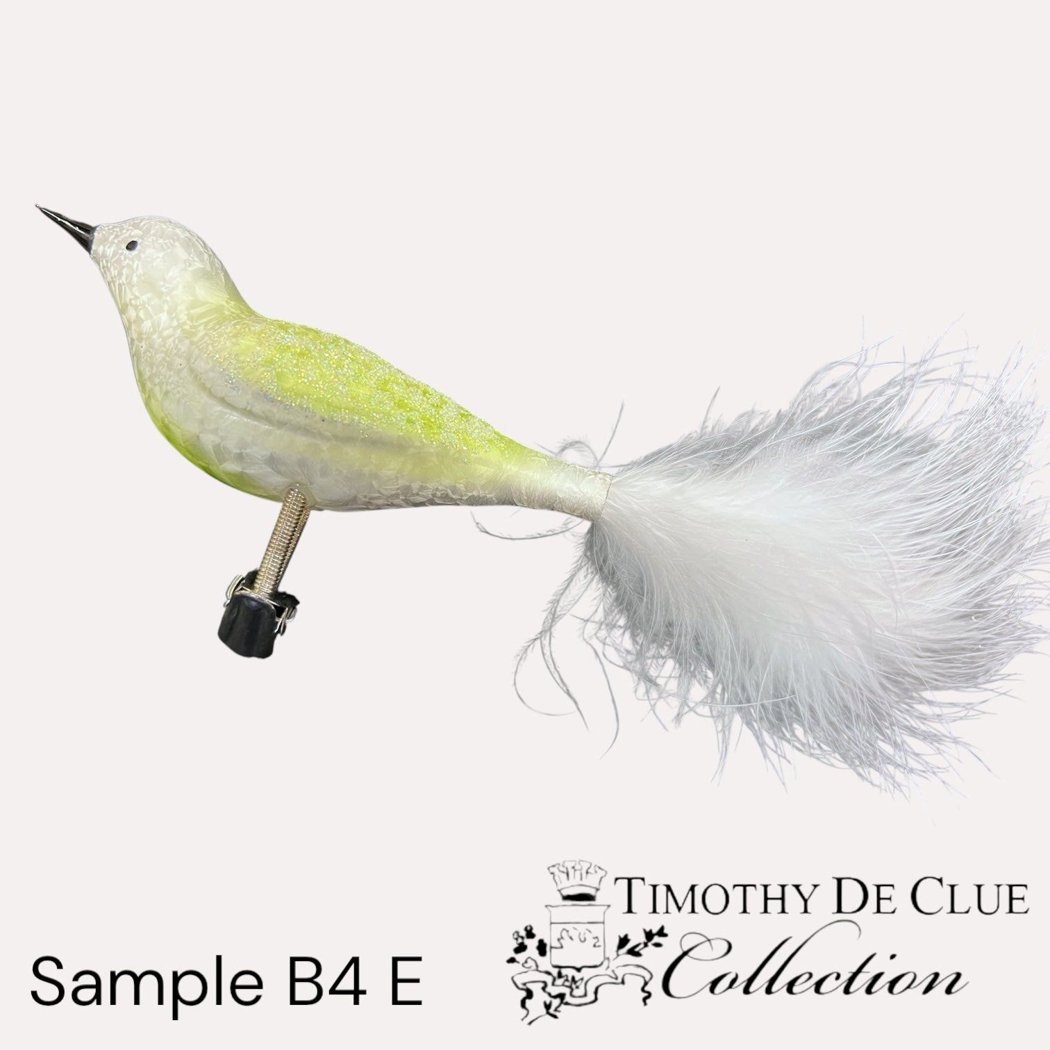 Sample B4 E Bird Clip / Christmas Ornament