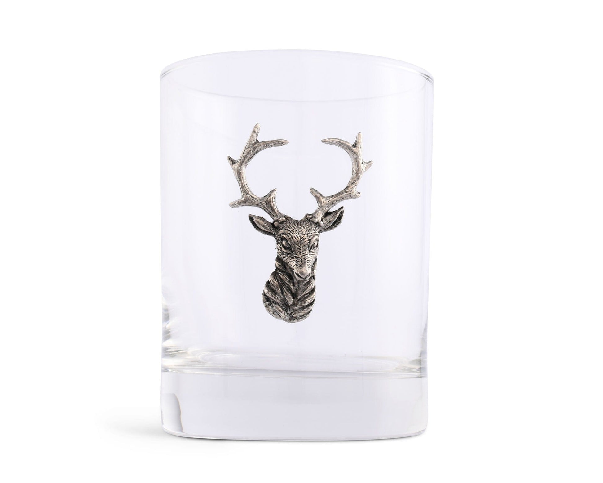 Elk Head Double Old Fashion Bar Glass