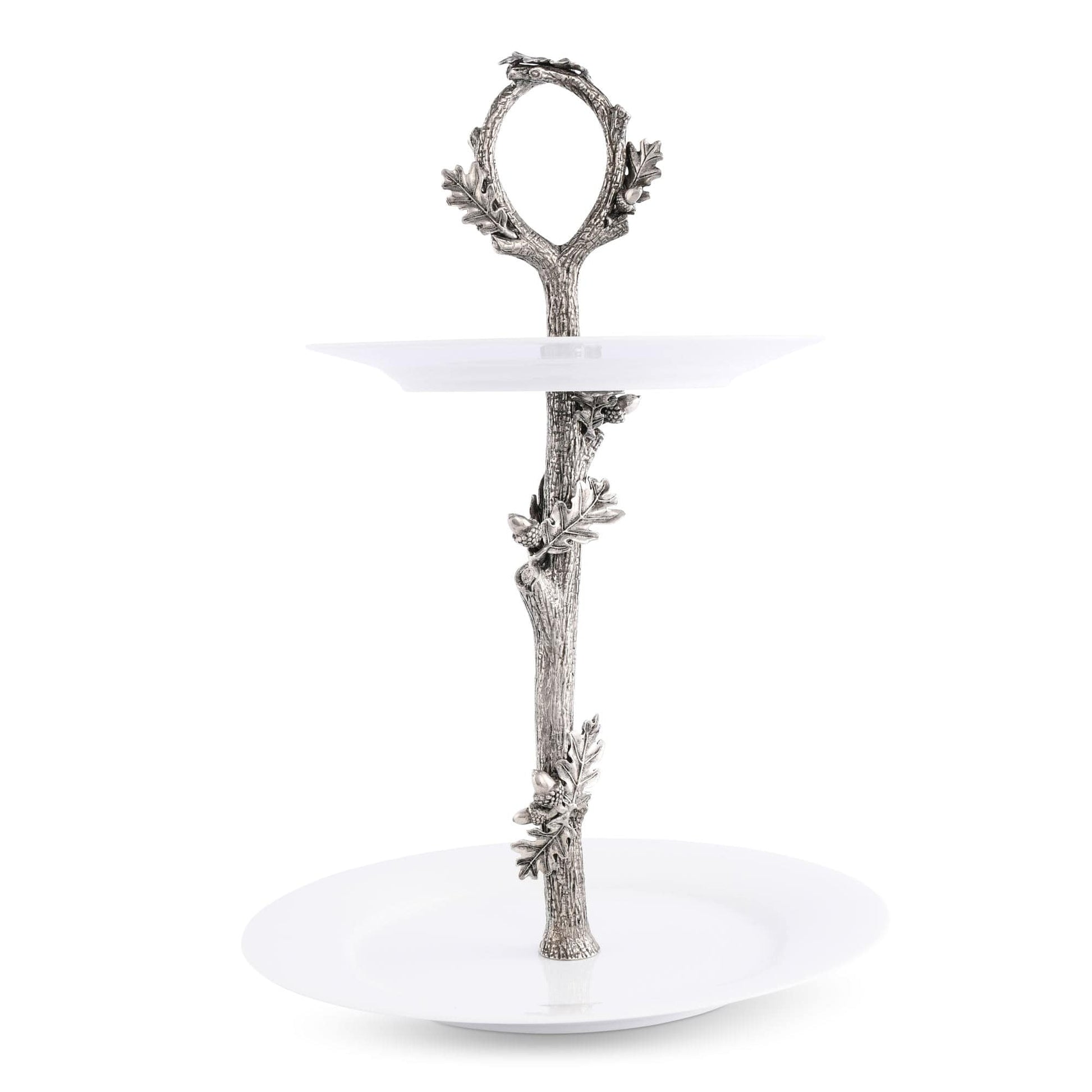 Acorn Oak & Leaf Dessert Stand