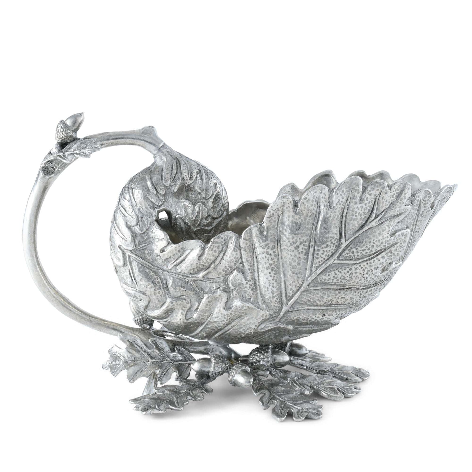 Pewter Oak Leaf Gravy Boat
