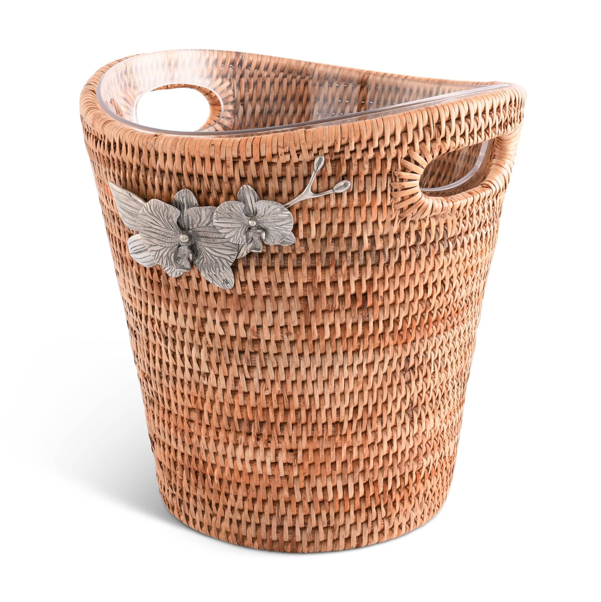 Orchids Hand Woven Wicker Rattan Champagne / Ice Bucket