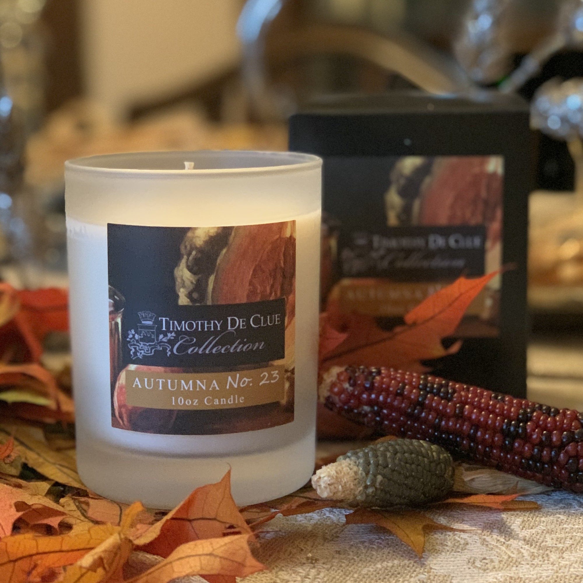 Autumna 10oz Frosted Candle Exclusive Home Scent By Timothy De Clue Collection
