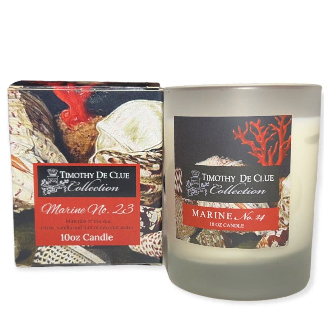 Marine Ocean Sea10oz Candle Exclusive Home Scent designed by Timothy De Clue Collection