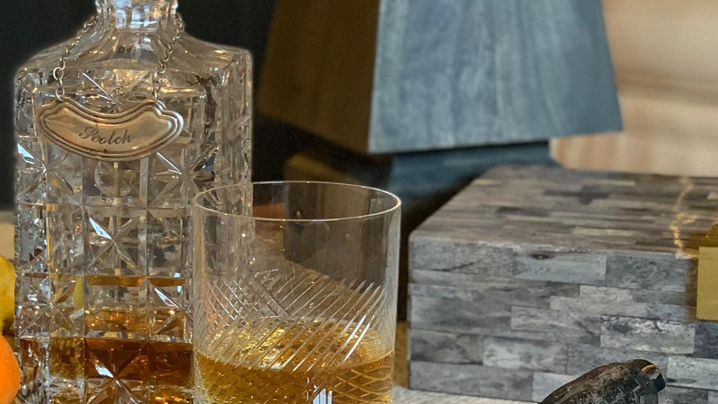 Crystal Whiskey Decanters, Lead-free Decanter with Glass Stopper