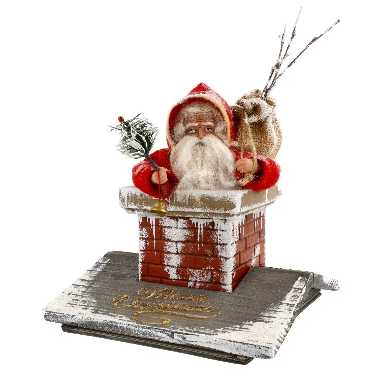 Here Comes Santa- German Paper Mache Christmas Collection