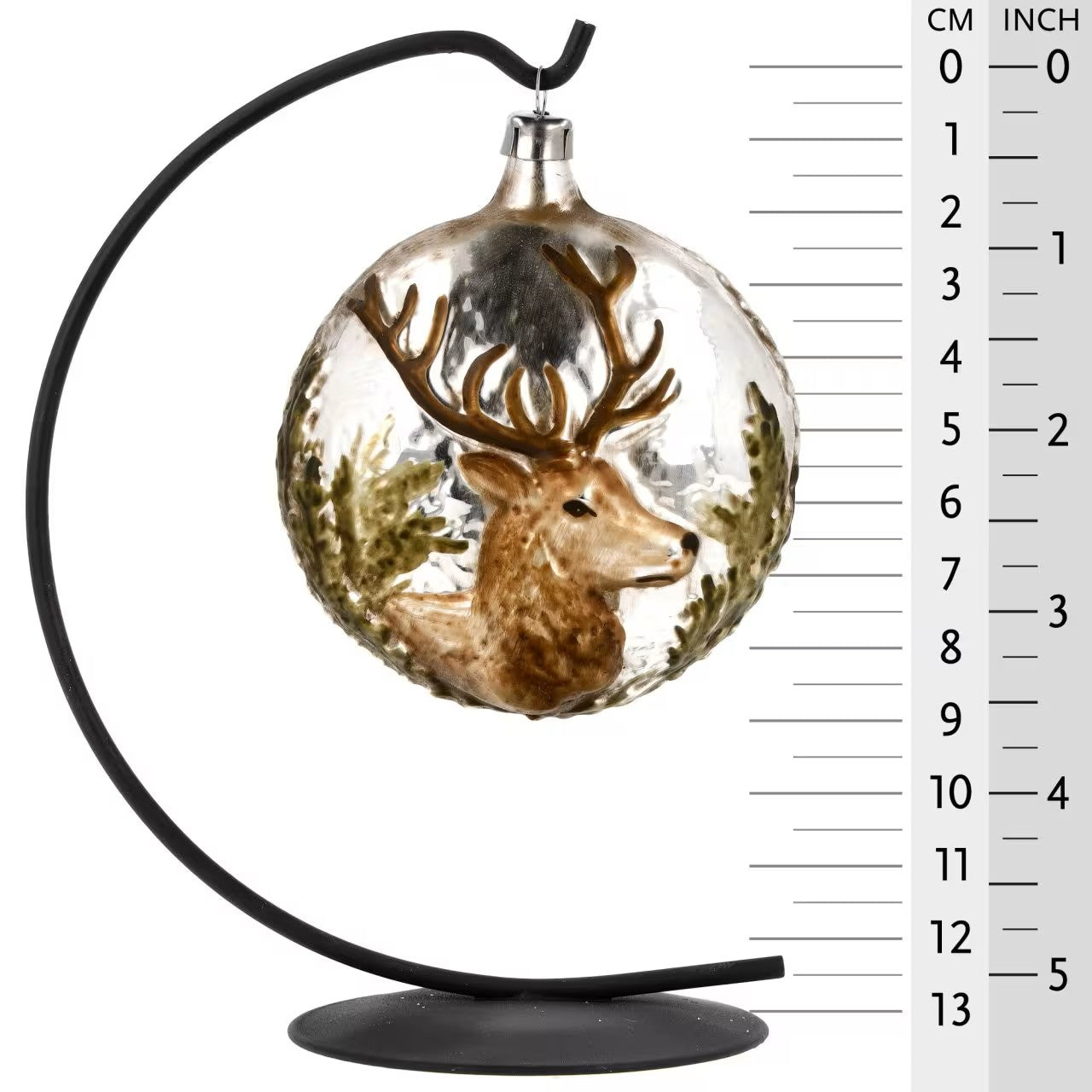 Stag Deer Vintage Style - German Glass Ornament Christmas Collection