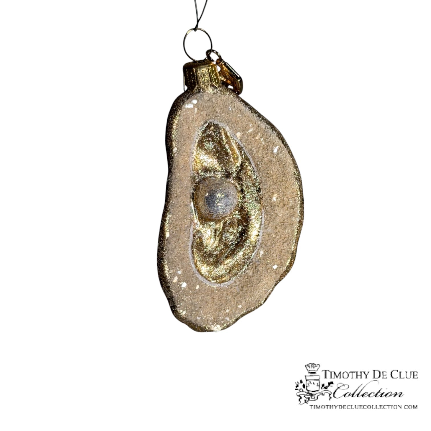 Gilded Champagne Oyster -TDC Sealife Christmas Collection