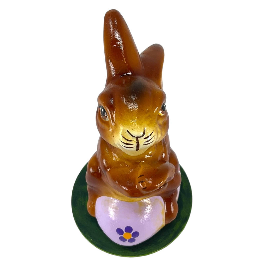 Ino Schaller Easter Rabbit on Purple Egg German Paper Mache
