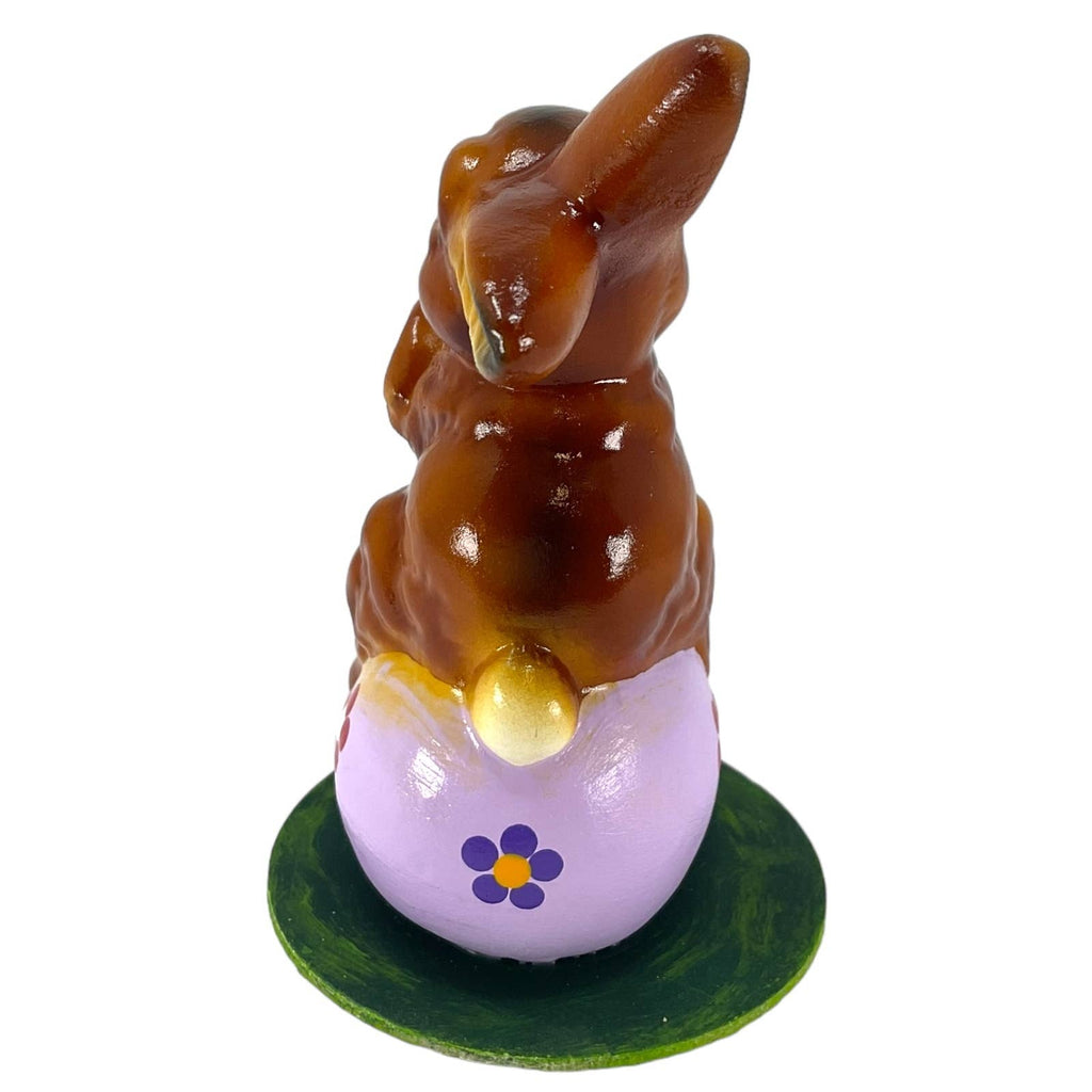 Ino Schaller Easter Rabbit on Purple Egg German Paper Mache