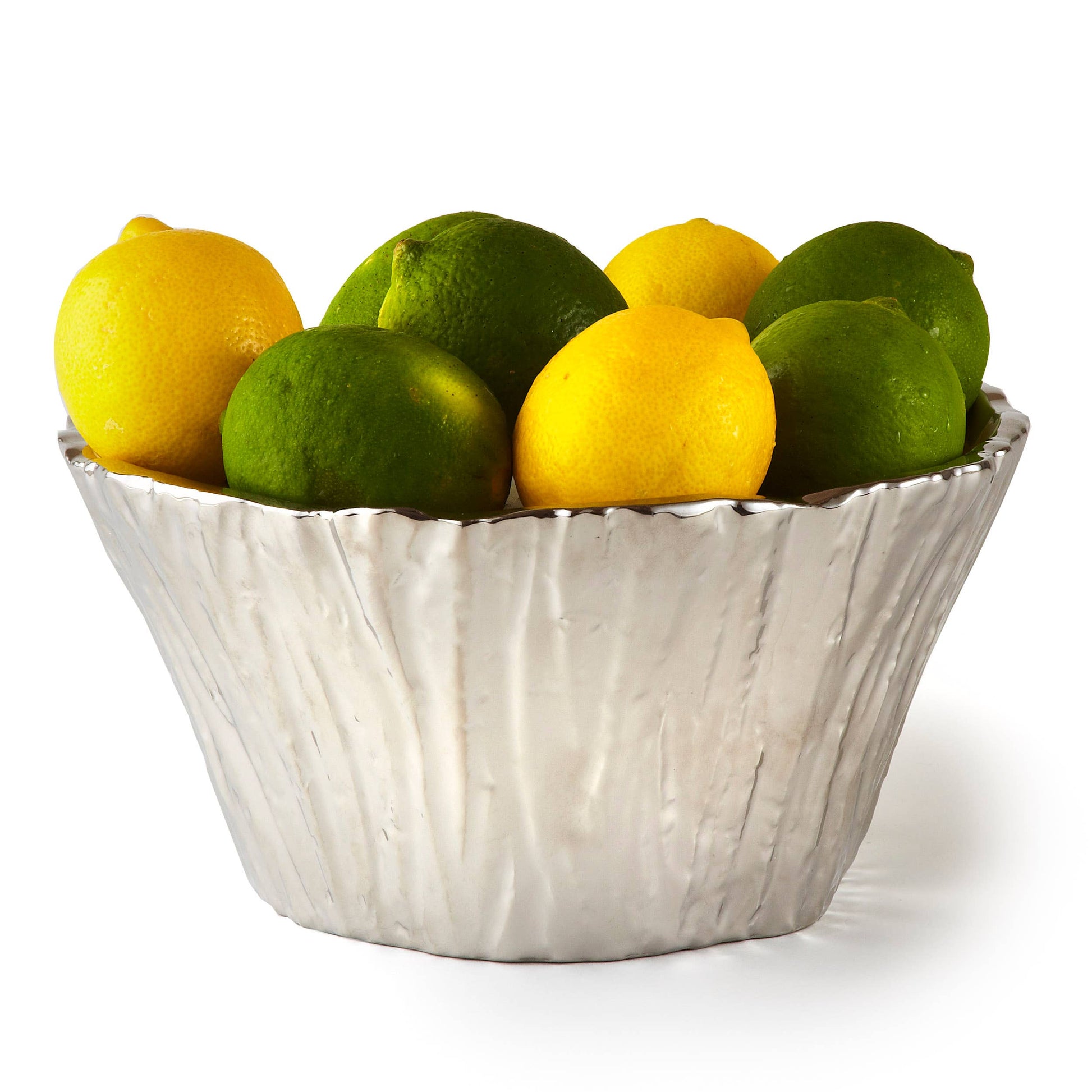 Silver Tree Bark Bowl, 8"