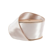 Wired Shimmer Satin Ribbon Champagne 10 Yard Roll