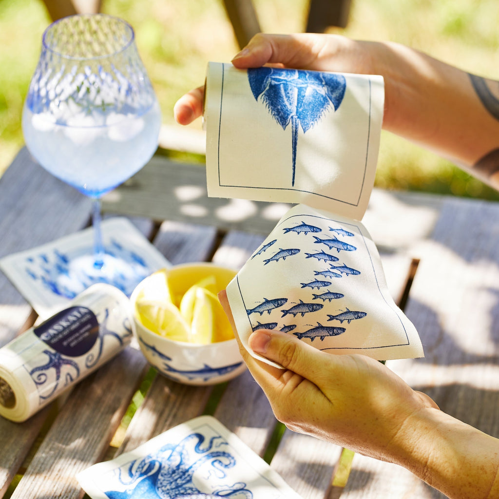 Coastal Cocktail Napkin Roll