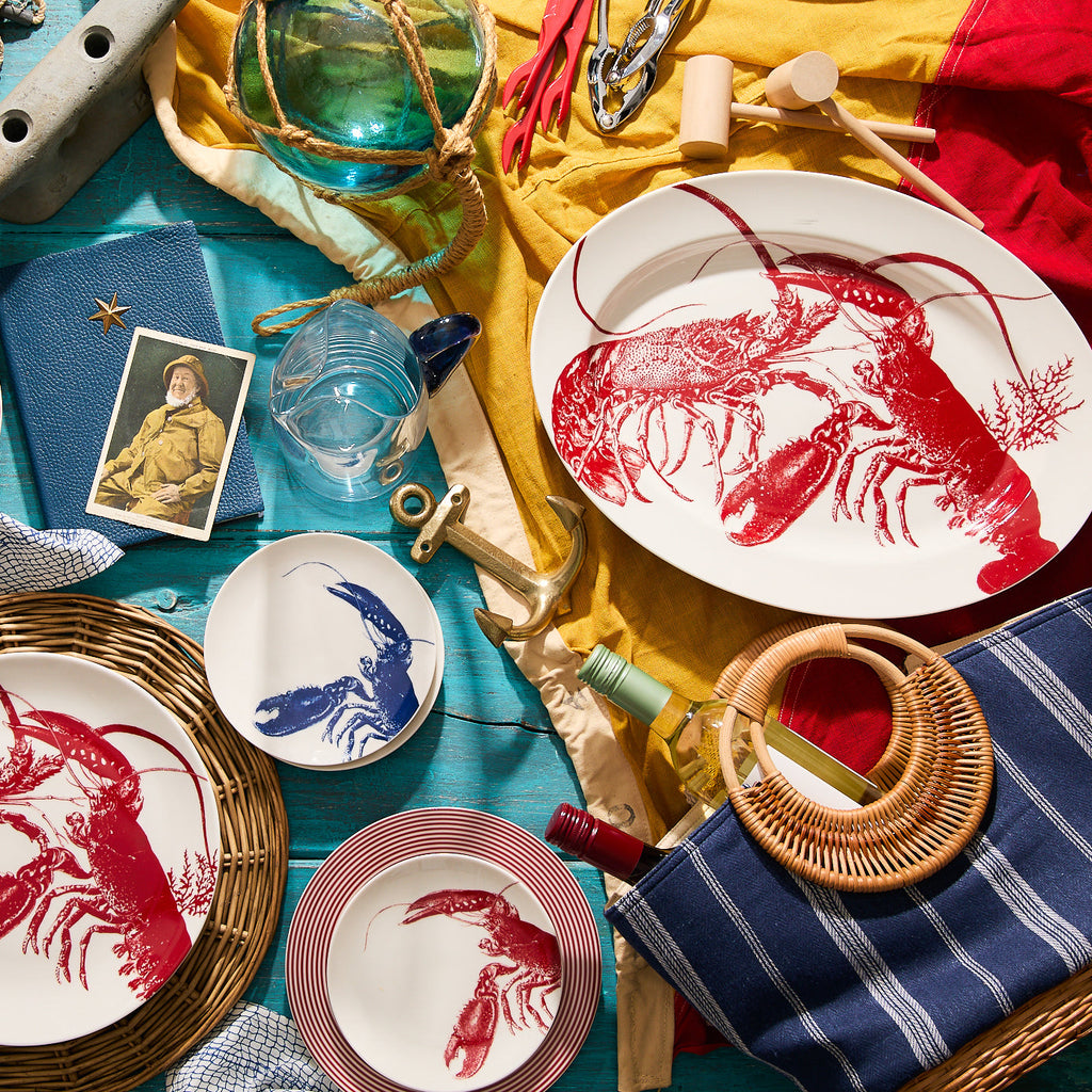 Lobster Oval Rimmed Platter