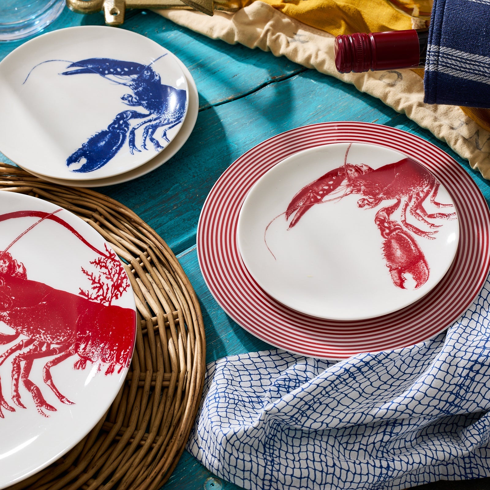 Lobster Small Plates, Set of 4