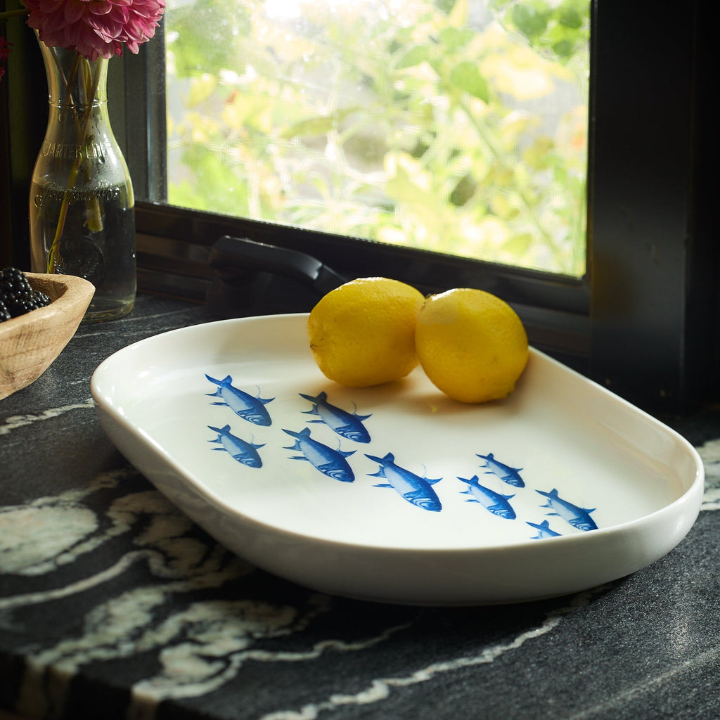School of Fish Large Coupe Oval Platter
