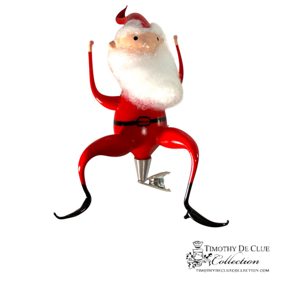 Free Blown Elf “Clang” 6 in clip on- Antik Baubles Christmas Ornament