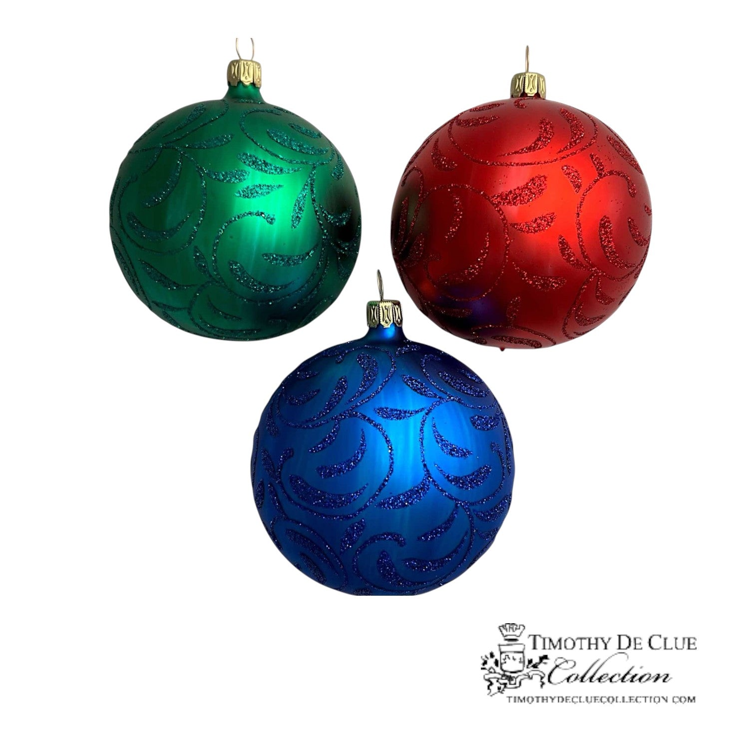 Classic Treasures Reflector- Set of 3 -Christmas Ornament