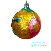 One Fish, Round Fish- German Glass Ornament Christmas Collection