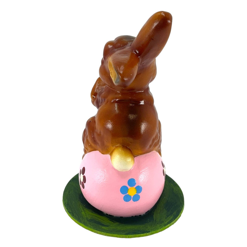 Ino Schaller Easter Rabbit on Pink Egg German Paper Mache
