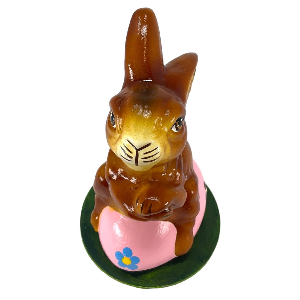 Ino Schaller Easter Rabbit on Pink Egg German Paper Mache