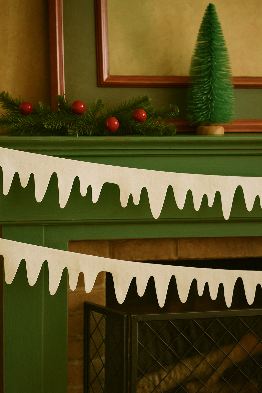 Fabric Icicle Decorations