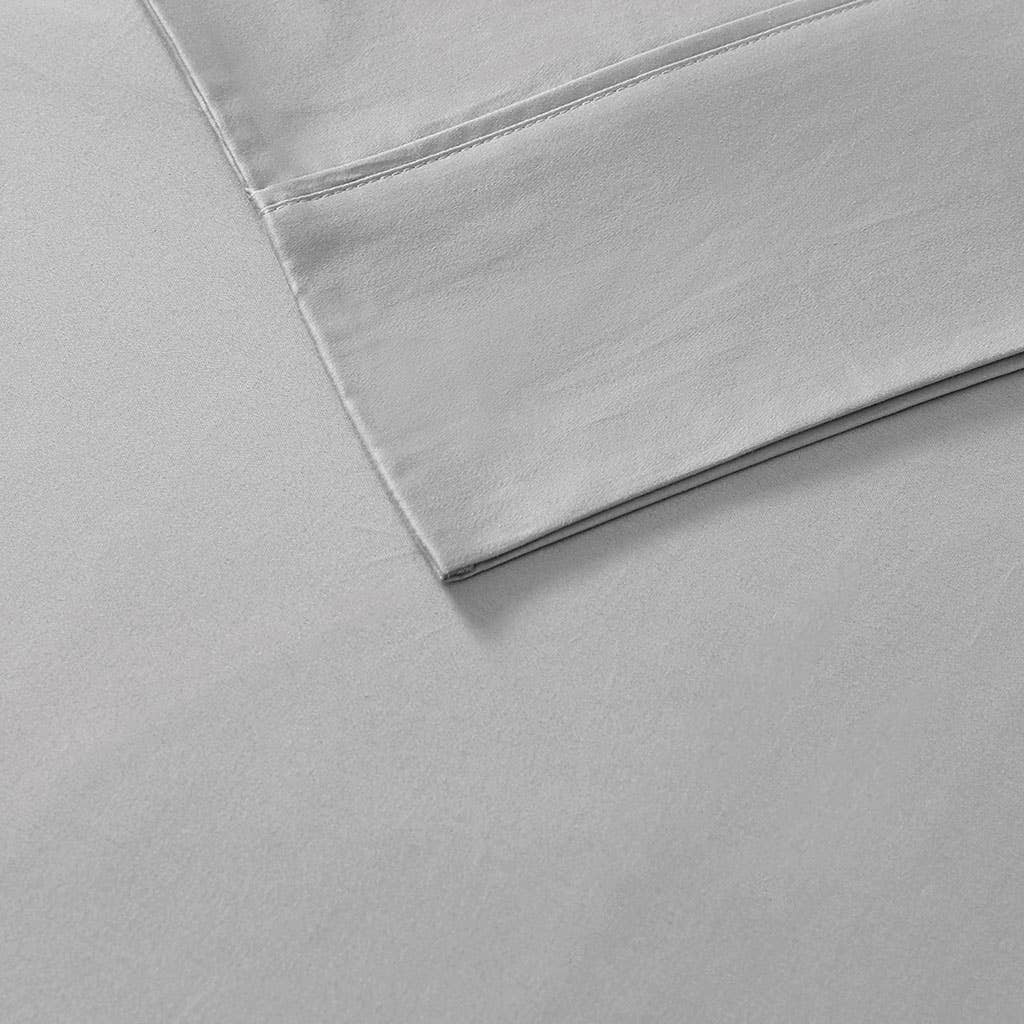 Pima Cotton Sateen 600 Thread Count Sheet Set, Grey