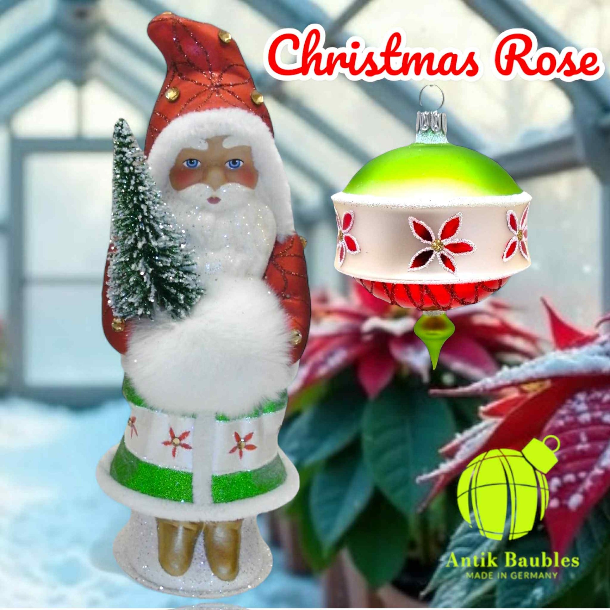 Christmas Rose Ino Schaller Santa Only- Antik Baubles Exclusive