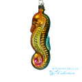 Salty Sparkle Seahorse- German Glass Ornament Christmas Collection