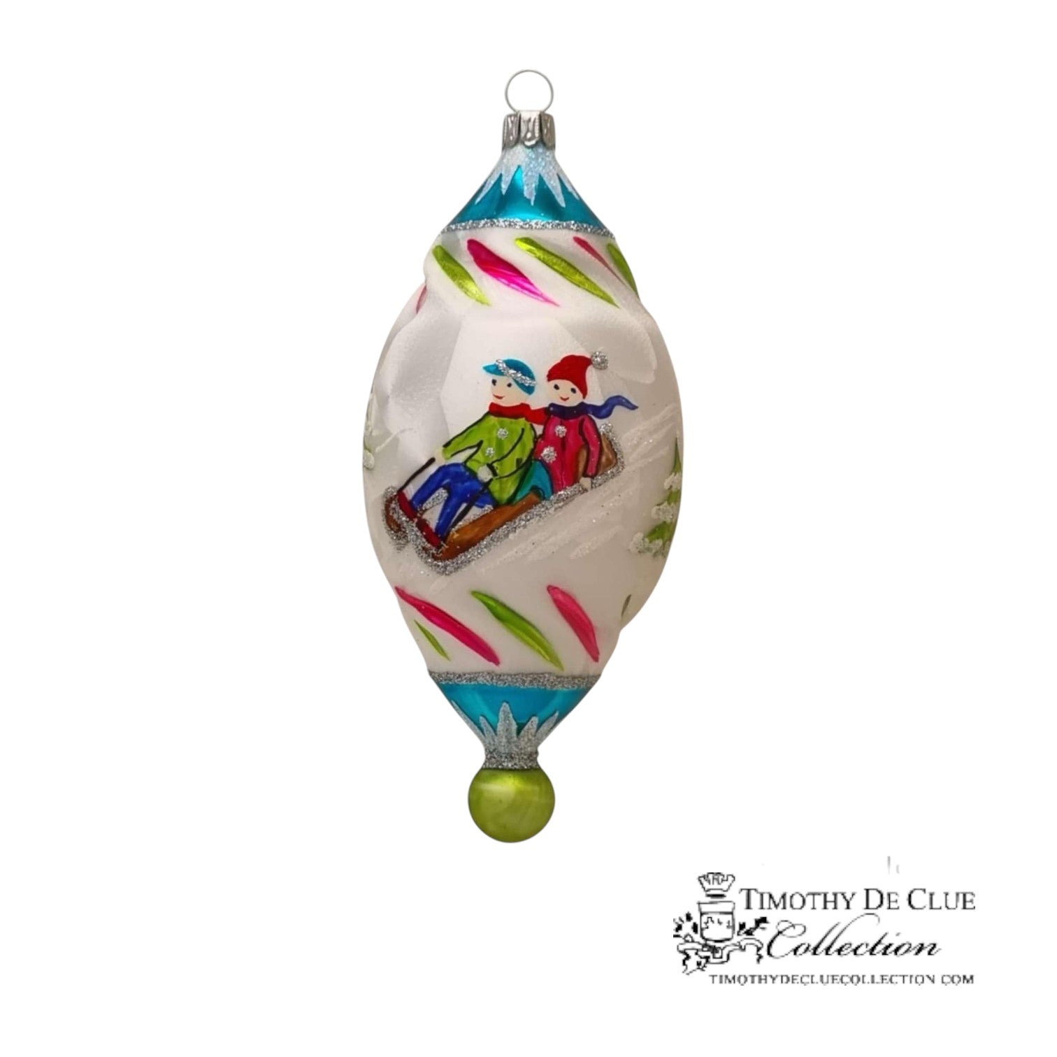 Schnee Fun 4.25 in Tear Drop- Exclusive Christmas Ornament