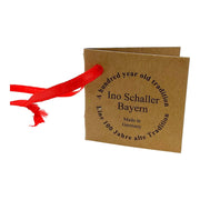 Ino Schaller Forest Green Santa with Tree Scene Paper Mache