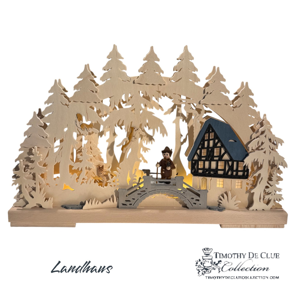 Landhaus (Country House) Schwibbogen -German Christmas Collection