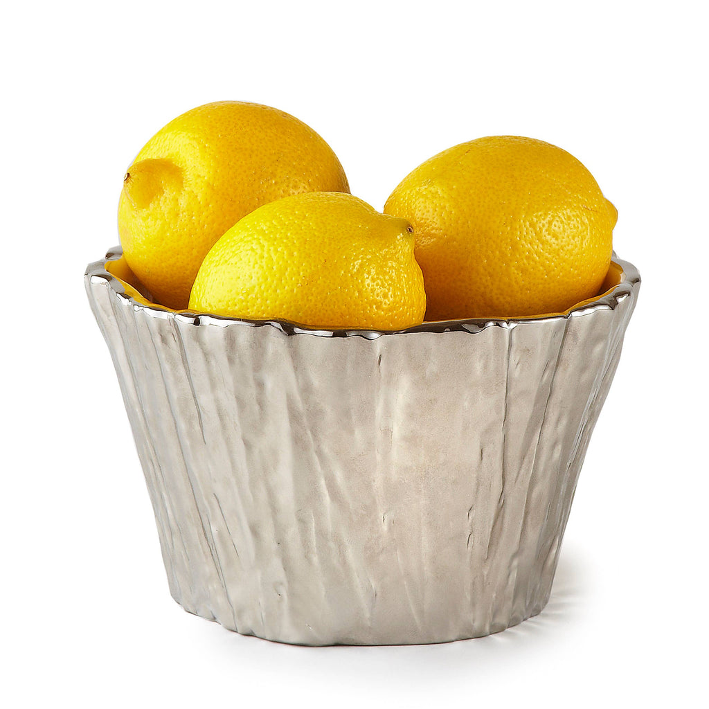 Silver Tree Bark Bowl, 5"