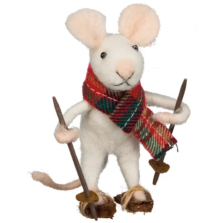 Small Felt Skiing Mouse