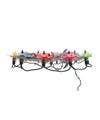 Vintage Inspired Lighted Poinsettia Tinsel Tree Topper