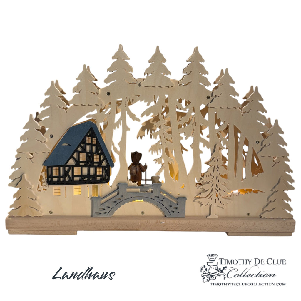 Landhaus (Country House) Schwibbogen -German Christmas Collection