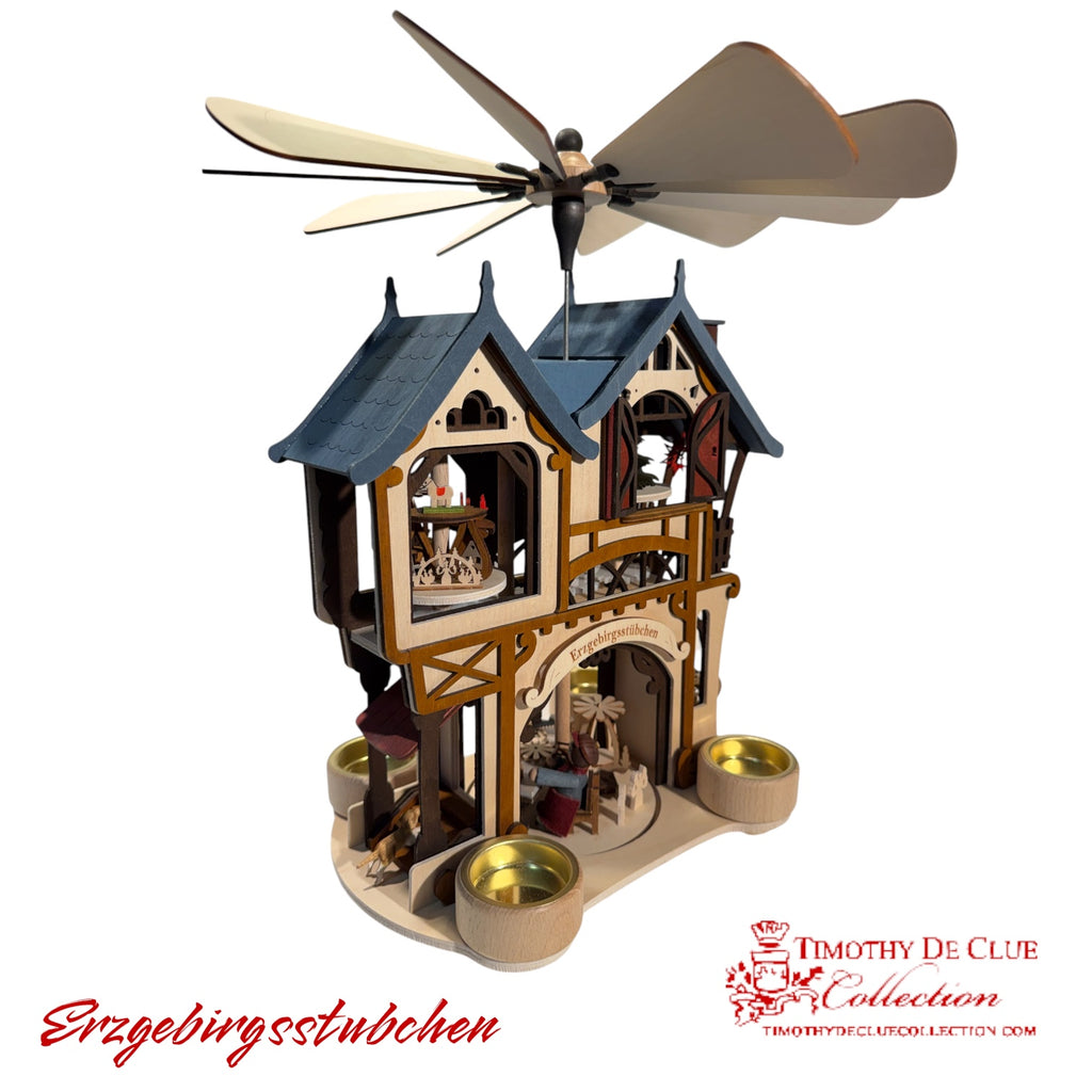 Erzgebirgsstubchen Factory Pyramiden Spinner -German Christmas Collection