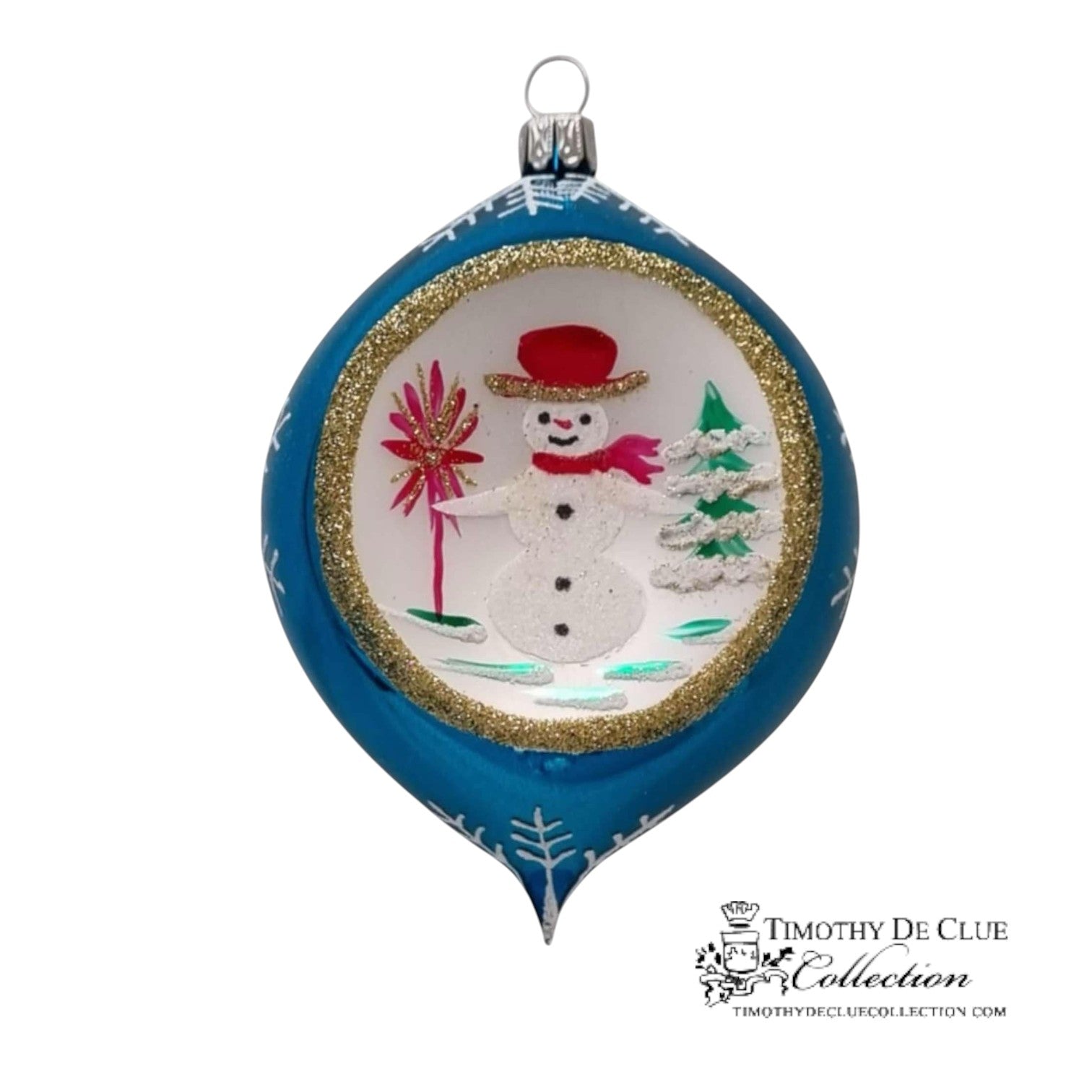 Schnee Person 3.25 in Tear Drop-Exclusive Christmas Ornament
