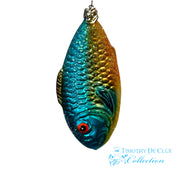 Carpe Noël Fish- German Glass Ornament Christmas Collection